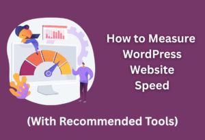 How to measure wordpress website speed